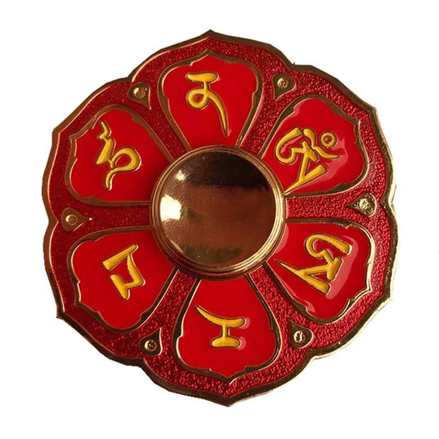 Buddha Stones Six True Words Fidget Spinner Blessing Finger Hand Spinner Decoration (Extra 30% Off | USE CODE: FS30)