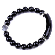 Natural Crystal Beads Unisex Heart Bracelet (Extra 30% Off | USE CODE: FS30)