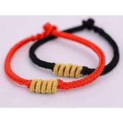 Buddha Stones Handmade Simple Design Chinese Knotting Luck Strength Braid String Bracelet Bracelet BS 10