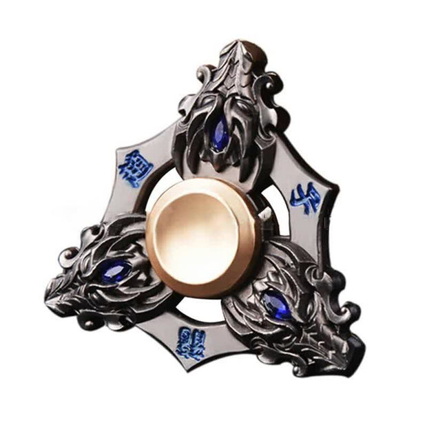 Buddha Stones Dragon Fidget Spinner Blessing Finger Hand Spinner Anxiety Relief Toy