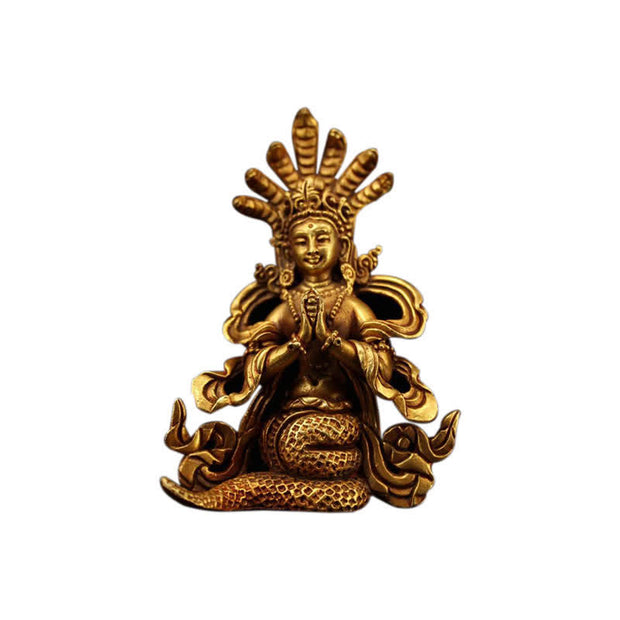 Buddha Stones Bodhisattva Nagarjuna Protection Copper Statue Decoration Decorations BS 11