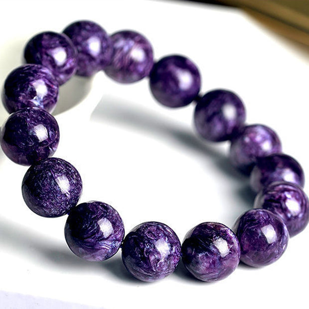 Buddha Stones Natural Amethyst Crystal Meditation Balance Bracelet Bracelet BS 1