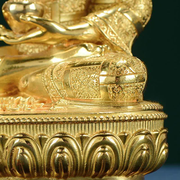 Buddha Stones Buddha Shakyamuni Figurine Enlightenment Copper Statue Home Offering Decoration Decorations BS 14