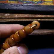 Buddha Stones Tibetan Yak Bone Balance Strength Wrist Mala
