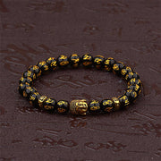 Buddha Stones Tibetan Buddha Mantra Amulet Bracelet Bracelet BS 3