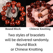 Buddha Stones Tibetan Rosewood Warmth Bracelet (Random Type) Bracelet BS 2