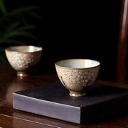 Buddha Stones Jingdezhen Hand Painted Ru Kiln Porcelain Hanfu Girl Flower Ceramic Teacup Kung Fu Tea Cups