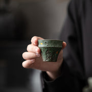 Buddha Stones Small Vintage Style Ceramic Teacup Kung Fu Tea Cup 50ml