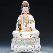 Buddha Stones Chenrezig Bodhisattva Avalokitesvara Success Ceramic Statue Home Decoration Decorations BS 5