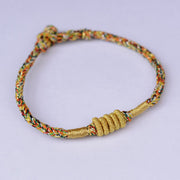 Buddha Stones Handmade Colorful King Kong Knot Protection Braid String Bracelet Bracelet BS 5