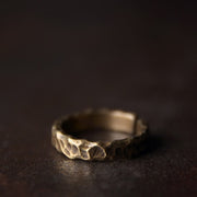 Buddha Stones Tibetan Bump Texture Design Copper Brass Luck Ring Ring BS 2