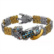 Buddha Stones Tibetan Nine-Eye Dzi Bead Copper Coin PiXiu Turquoise Wealth Bracelet Bracelet BS 3