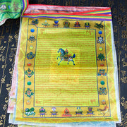 Buddha Stones Tibetan 5 Colors Windhorse Buddha Tara Scriptures Healing Auspicious Outdoor Prayer Flag TIBETAN PRAYER FLAGS buddhastoneshop 8