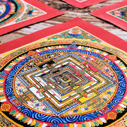 Buddha Stones Tibetan Handmade Thangka Mandala Painting Blind Box Random Color Pattern