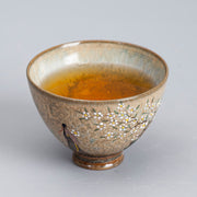 Buddha Stones Jingdezhen Hand Painted Ru Kiln Porcelain Hanfu Girl Flower Ceramic Teacup Kung Fu Tea Cups