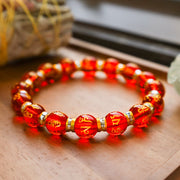 Buddha Stones Feng Shui Green Mantra Support Bracelet (Extra 30% Off | USE CODE: FS30)