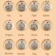 Buddha Stones Handmade 999 Sterling Silver Year of the Dragon Cute Chinese Zodiac Luck Braided Bracelet Bracelet BS 36