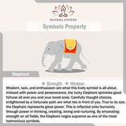 Buddha Stones Lava Rock Tiger Eye Stone Elephant Diffuser Peace Healing Bracelet