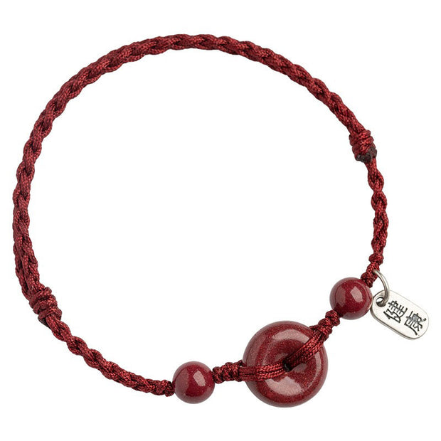 FREE Today: May You Be Healthy and Safe Cinnabar Bracelet Anklet FREE FREE 8