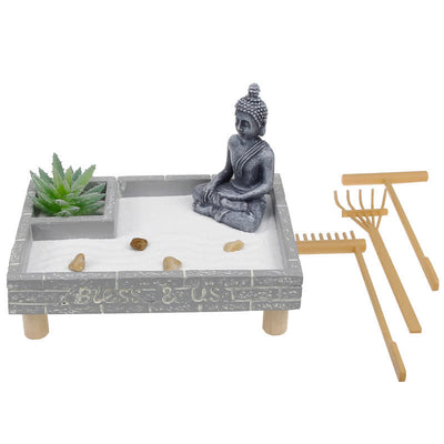 Buddha Stones Buddha Symbol Grass Rocks Meditation Enlightenment Zen Garden Home Decoration