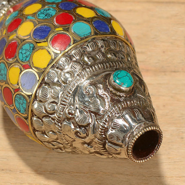 TIBETAN CONCH SHELL-Buddha Stones – buddhastoneshop