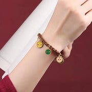 Buddha Stones Tibetan Five God Of Wealth Thangka Luck Braid String Bracelet Bracelet BS 2
