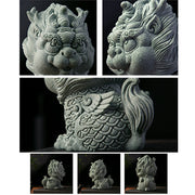 Buddha Stones FengShui Small PiXiu Wealth Luck Home Decoration