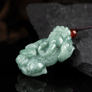 Buddha Stones Jade PiXiu Wealth Luck String Necklace Pendant Necklaces & Pendants BS 7