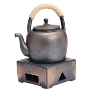 Buddha Stones Retro Brown Chinese Gongfu Tea Ceramic Kung Fu Teapot 700ml With Base