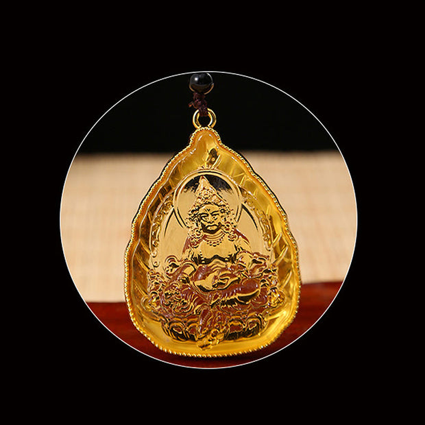 Buddha Stones Tibetan Buddha Liuli Crystal Serenity Necklace Pendant Necklaces & Pendants BS 3