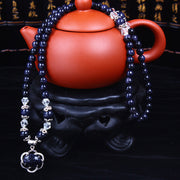 Buddha Stones Blue Sandstone Wealth Gemstone Bracelet Necklace Bracelet Necklaces & Pendants BS 1