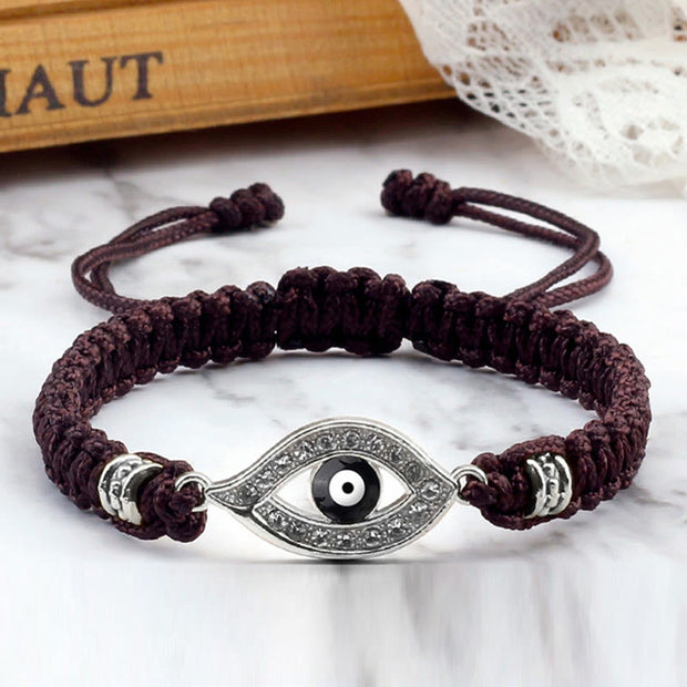 Buddha Stones Evil Eye Keep Away Evil Spirits String Bracelet Bracelet BS 10