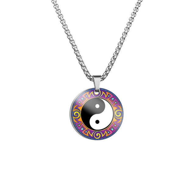 Yin Yang Koi Fish Dragon Titanium Steel Harmony Necklace Pendant (Extra 40% Off | USE CODE: FS40) Necklaces & Pendants BS Yin Yang