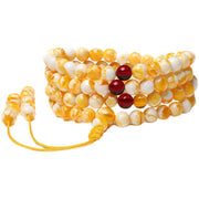 Buddha Stones 108 Beads Amber Mala Blessing Bracelet Mala Bracelet BS 7