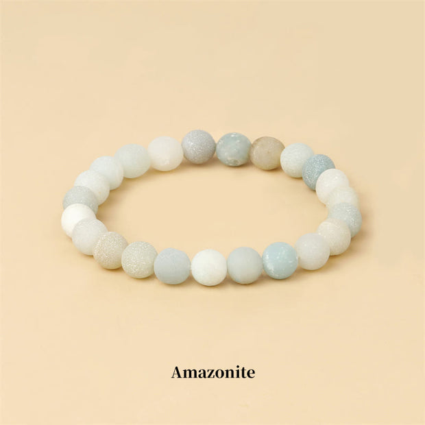 Buddha Stones Natural Stone Quartz Healing Beads Bracelet Bracelet BS 8mm Amazonite