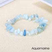 Natural Irregular Shape Crystal Stone Warmth Soothing Bracelet Bracelet BS Aquamarine
