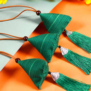 Buddha Stones Dragon Boat Festival Zongzi Pattern Sachet Protection Tassel Hanging Decoration