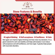 Natural Red Agate White Agate Peach Blossom Self-acceptance Bracelet (Extra 30% Off | USE CODE: FS30)