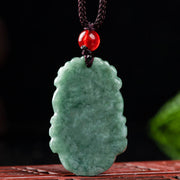Buddha Stones Natural Jade 12 Chinese Zodiac Prosperity Necklace Pendant Necklaces & Pendants BS 8