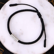 Buddha Stones Om Mani Padme Hum Luck Protection Red String Bracelet Bracelet BS 10
