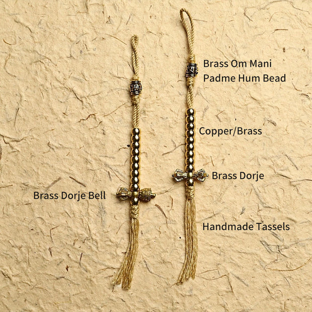 Buddha Stones Tibetan 108 Mala Beads Black Onyx Three-eyed Dzi Beads Protection Bracelet Mala Bracelet BS 4