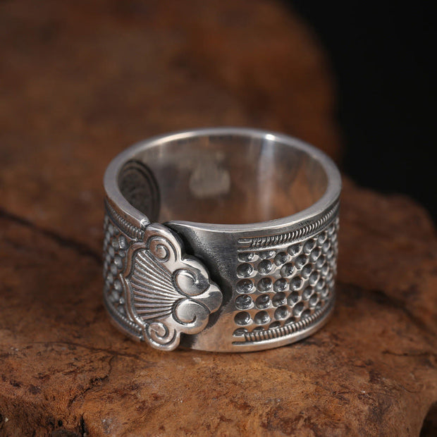 Buddha Stones Tibetan Copper Healing Adjustable Ring Ring BS Copper