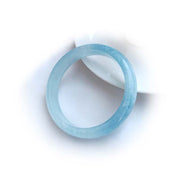 Buddha Stones Natural Aquamarine Blessing Bangle Bracelet (Extra 30% Off | USE CODE: FS30)