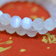 Buddha Stones Natural Moonstone Lotus Love Bracelet Bracelet BS 13