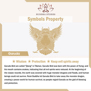 Buddha Stones Tibetan Garuda Bird Wisdom Protection Bracelet Bangle