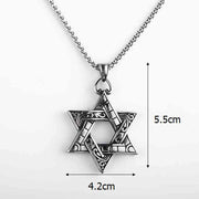 Buddha Stones Star of David Protection Necklace Pendant Necklaces & Pendants BS 5