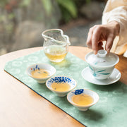 Buddha Stones Mandala Flower Koi Fish Lotus Bird Persimmons Teacup Kung Fu Tea Cup 50ml