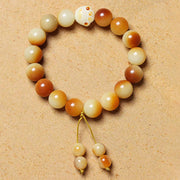 Buddha Stones Natural Bodhi Seed Lovely Paw Claw Peace Wisdom Bracelet