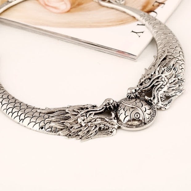 Buddha Stones Dragon Fish Design Copper Strength Protection Necklace Pendant Necklaces & Pendants BS 2