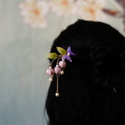 Buddha Stones Pearl Flower Butterfly Love Freedom Tassels Hairpin Hairpin BS 3